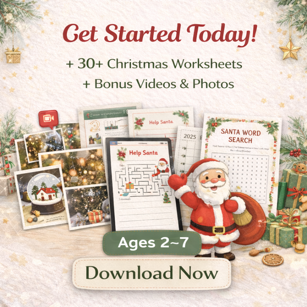 550+ Christmas Activity Bundle for Kids | Editable Canva Holiday Planner & Games | Christmas Coloring Pages, Santa Letters, Party Games, & Clipart | Instant Download