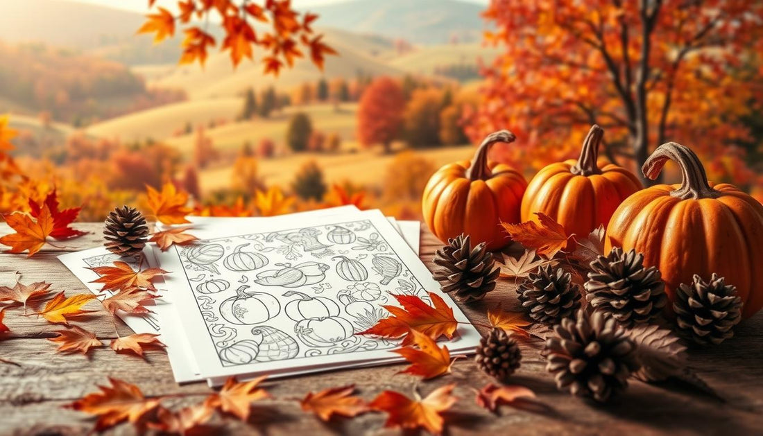 Autumn Adventures: Fall & Thanksgiving Coloring Pages for Cozy Days
