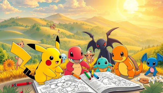 Pokemon Party Fun: Integrating Coloring Activities