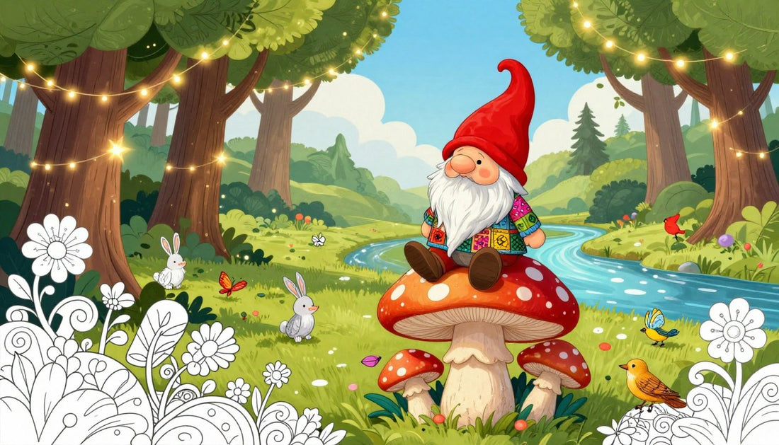 gnome coloring pages