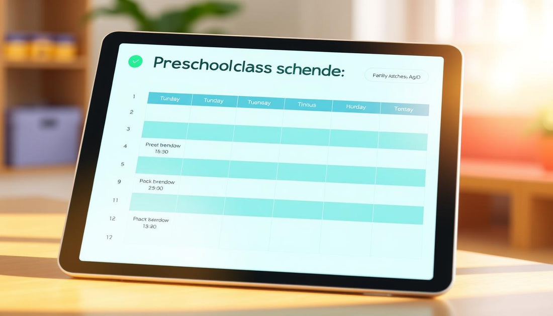 Digital Daily Class Agendas for Preschool: Structuring Your Day
