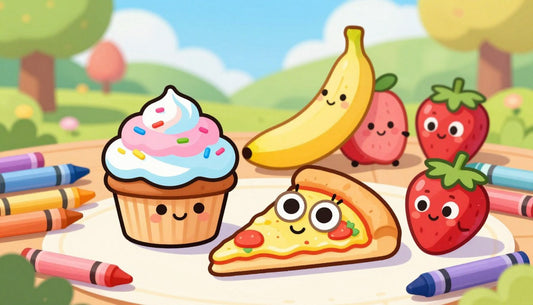 kawaii food coloring book