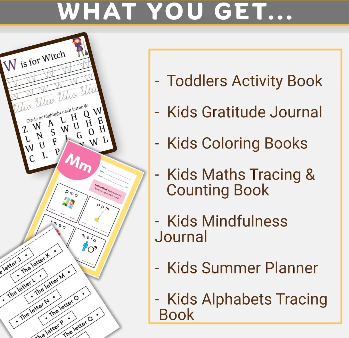 20,000+ Kids Learning Activities Bundle | Homeschool and Classroom Worksheets | Kids Planners & Printables | Educational Digital Download