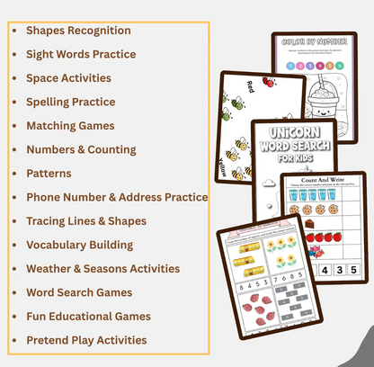 20,000+ Kids Learning Activities Bundle | Homeschool and Classroom Worksheets | Kids Planners & Printables | Educational Digital Download